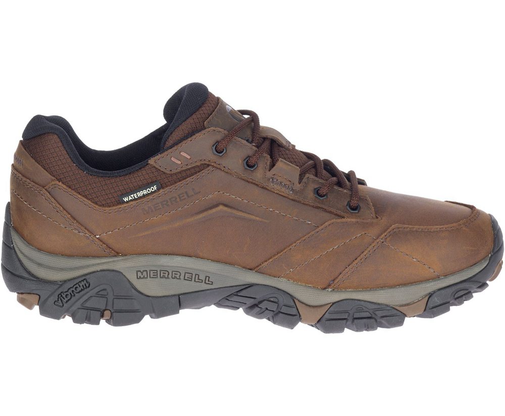 Buty Sportowe Merrell Męskie Brązowe - Moab Adventure Lace Waterproof - 534829-ATO